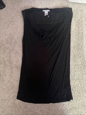 H&M Black Sleeveless Cowl Neck Tank Top